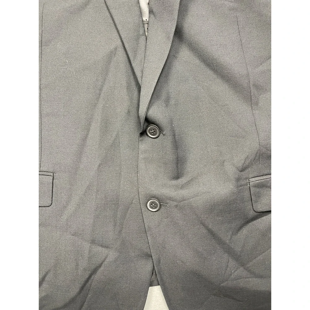 Michael Strahan Blazer Wool Blend Charcoal Black 50R Mens